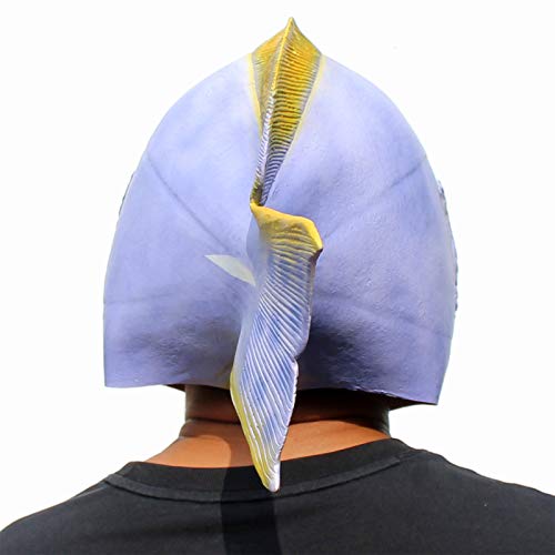 CreepyParty Animal Mask Fish Costume Mask Novelty Halloween Costume Party Latex Animal Head Mask (Tropical Fish)