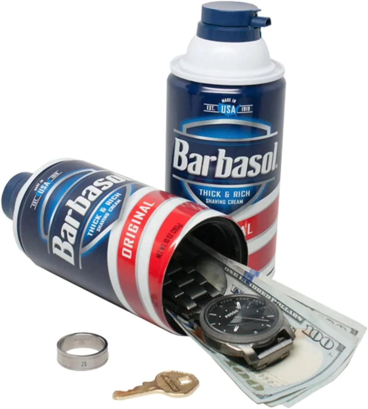 Stash Headquarters Shaving Cream Diversion Safe Can, Hidden Compartment Containers for Hiding Money, Jewelry, Valuables
