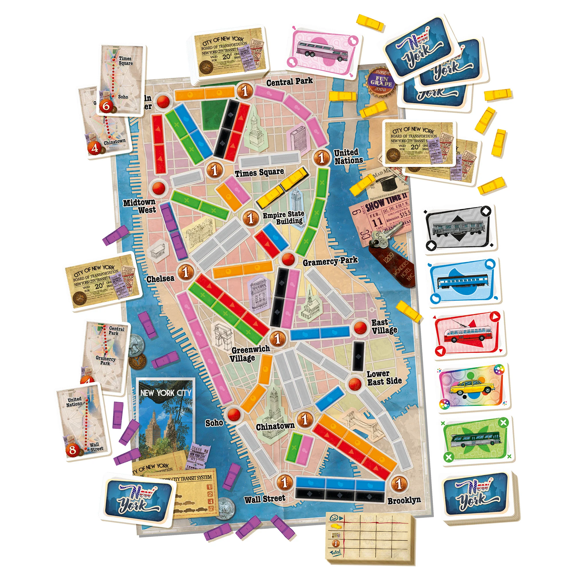 Days of Wonder Ticket to Ride: New York Board Game | Train Route-Building Strategy Game