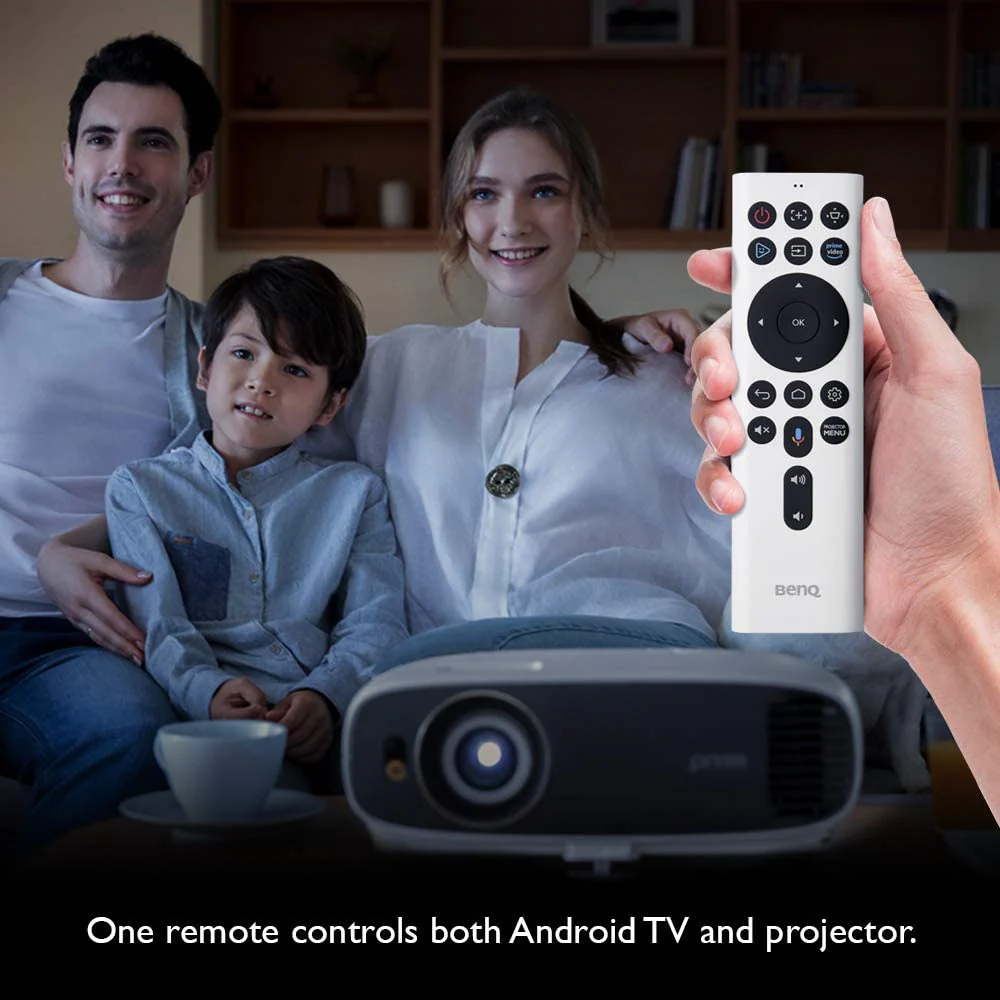 BenQ TK850i True 4K HDR PRO Smart Home Projector Android TV 98% Rec.709 Lens shift &a; Keystone for Easy Setup 3D Projector