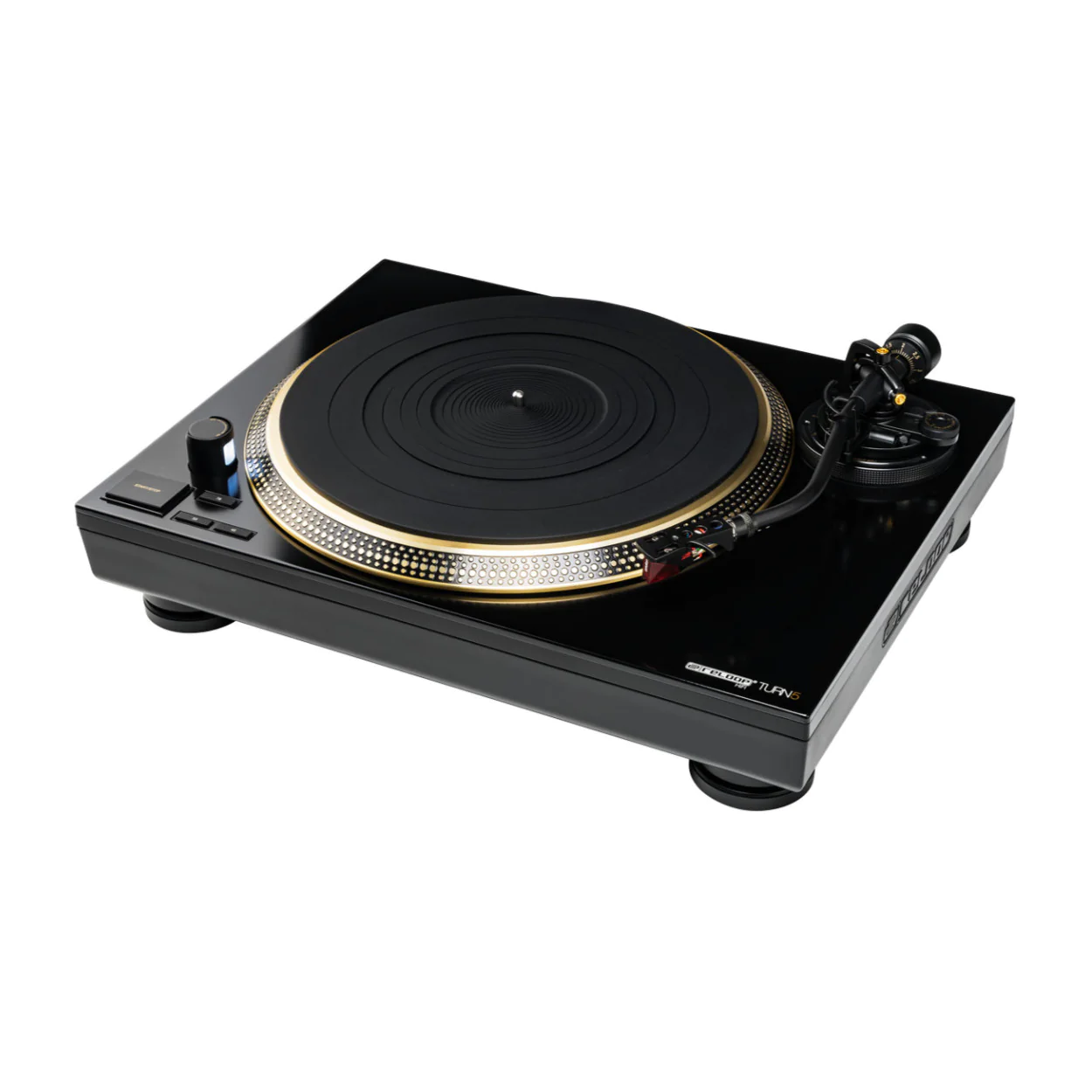Reloop Turn 5 Turntable with Bluetooth Bookshelf Speakers and Record Care Kit
