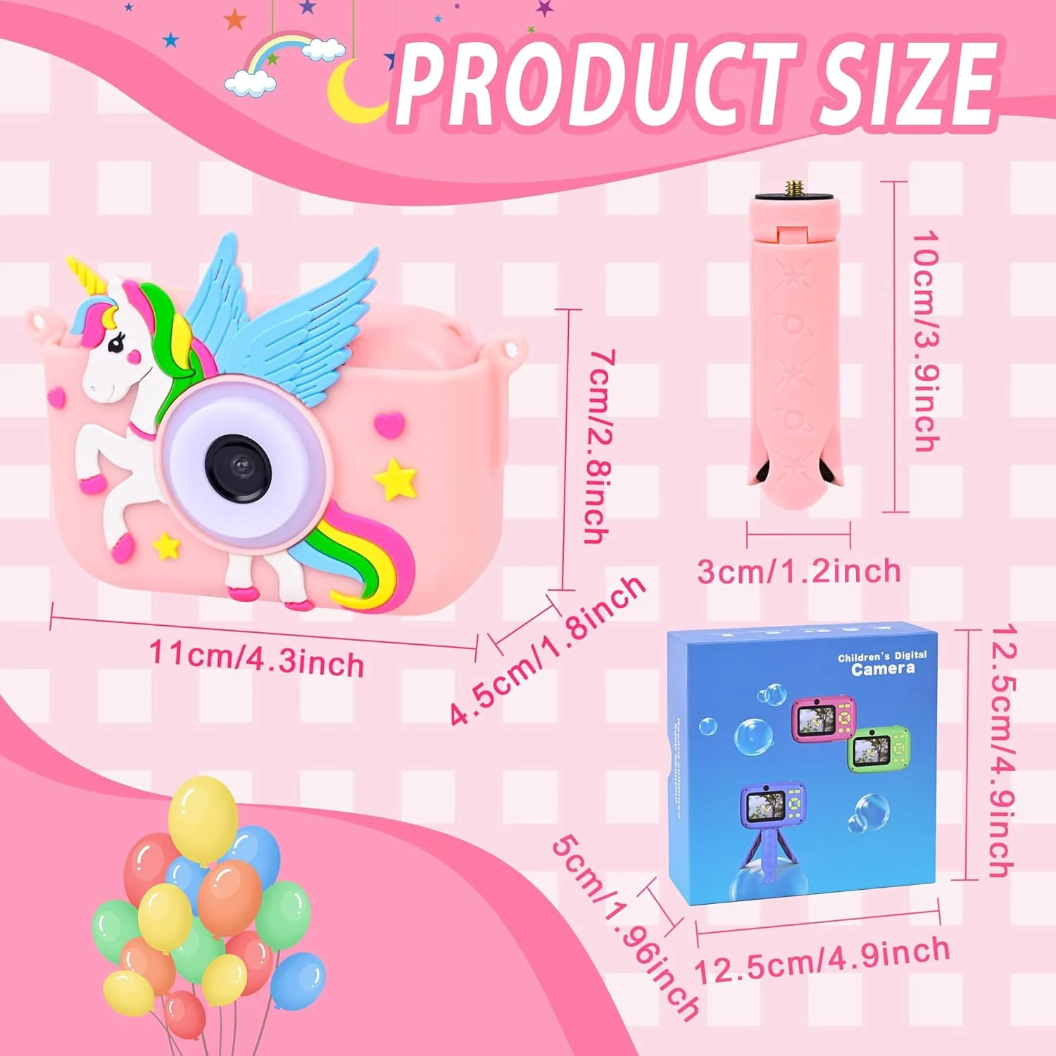 Great Choice Products Kids Camera Toys For Girls Age 3-8,Ideas Christmas Birthday Gifts For 4 5 6 Year Old Girl, 2.4