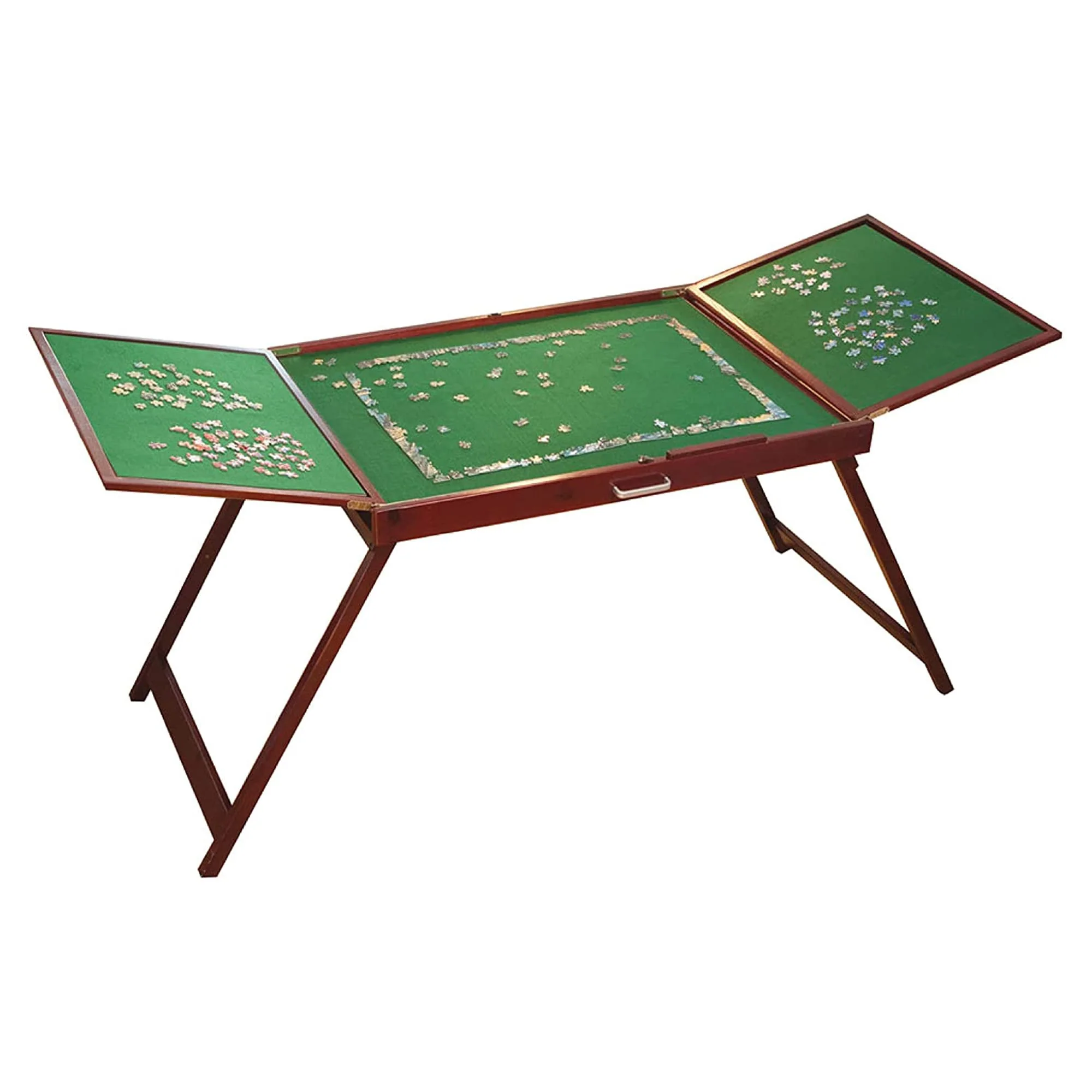 Bits and Pieces Fold-and-go Wooden Jigsaw Table - Folding Jigsaw Puzzle Table - Puzzle Accessories - Portable Puzzle Table &a; Puz