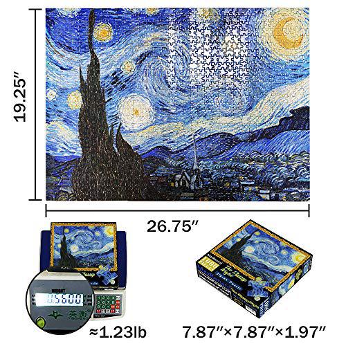 maxrenard starry night puzzle 1000 pieces van gogh puzzle 1000 piece puzzles for adults artwork jigsaw puzzle family game puz