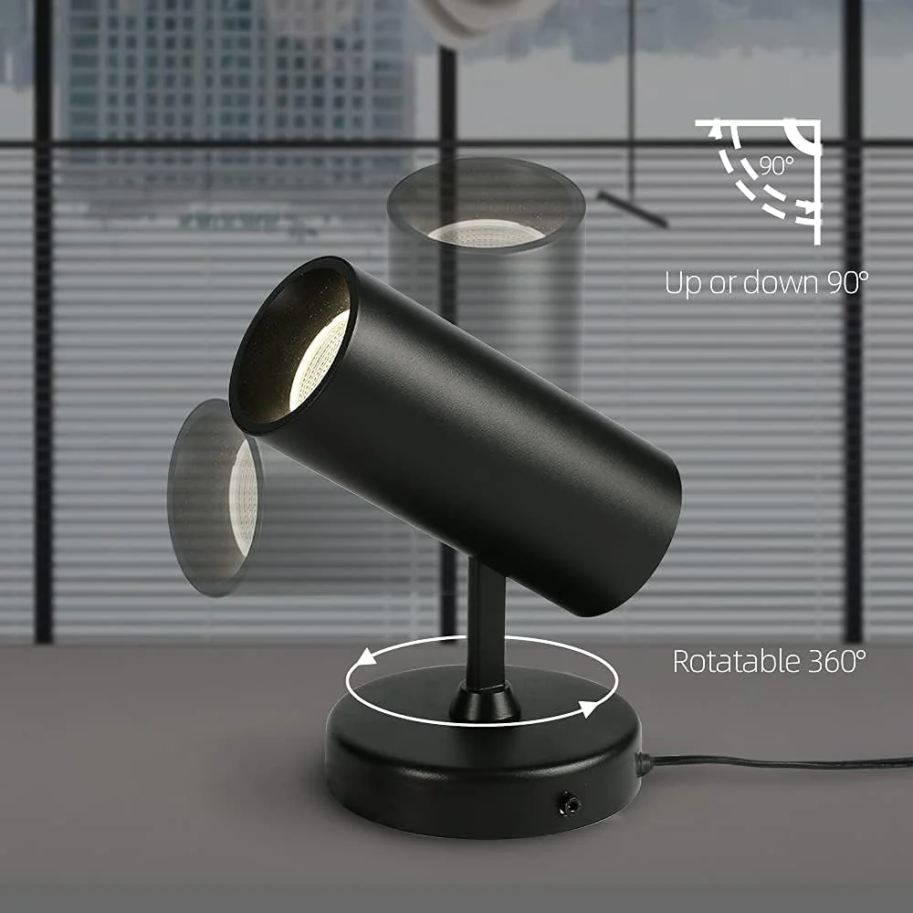 a Aisilan Aisilan Plug in Spotlight with On/Off Switch Uplight Spotlight Indoor Accent Led Ceiling spot Light for Plants Background Wall