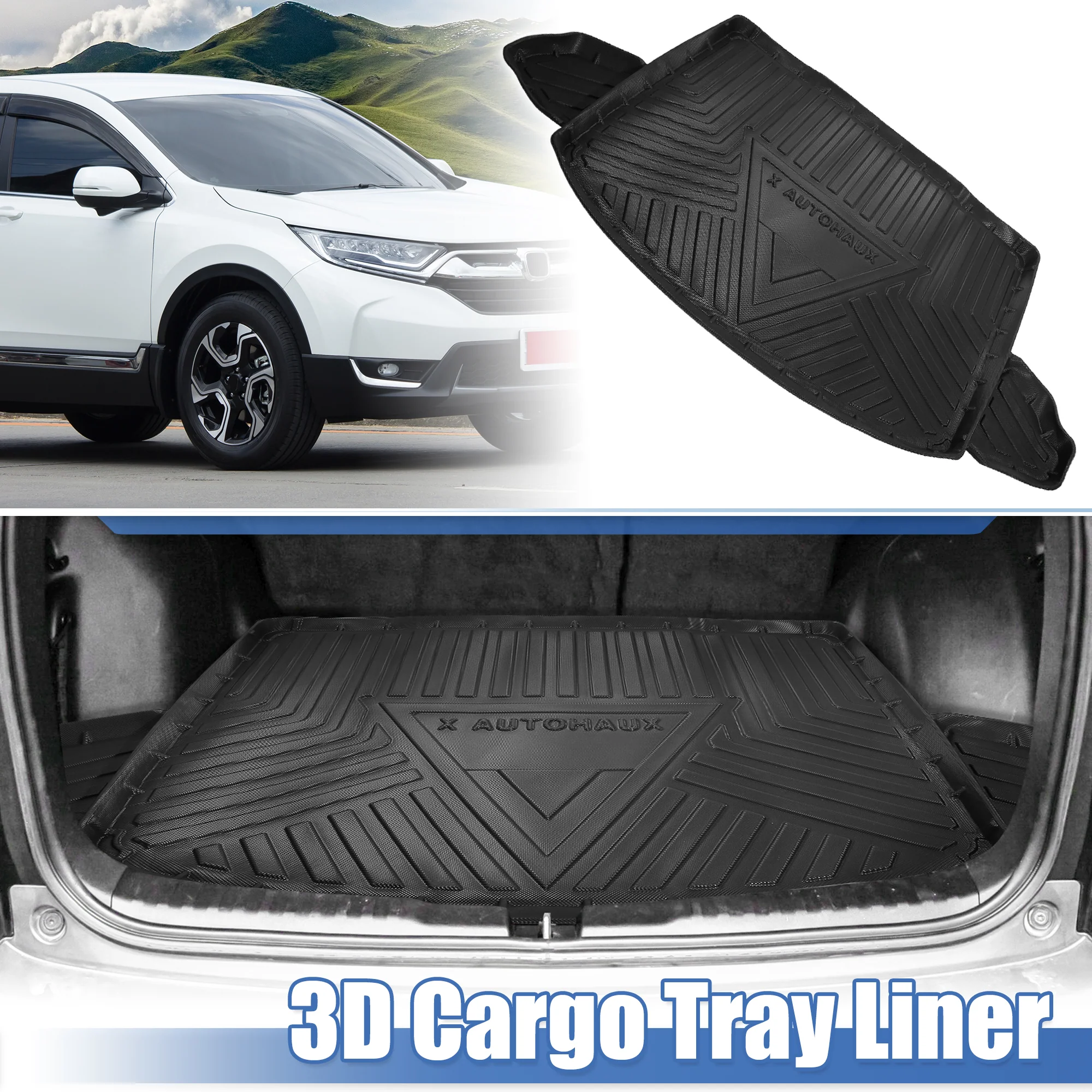 Unique Bargains Trunk Mat Rear Cargo Liner for Honda CR-V 2017-2021 All Protector Tray Carpet