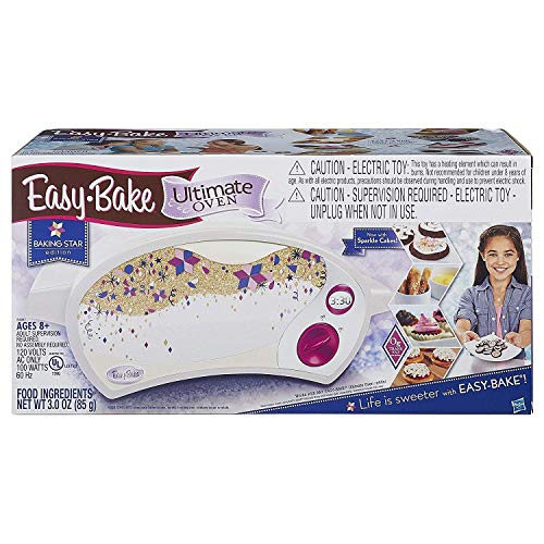 Hasbro Easy-Bake Ove Easy Bake Ultimate Oven, Baking Star Super Treat Edition with 3 Mixes. for Ages 8 and up. ( Oven only,Multicolor)
