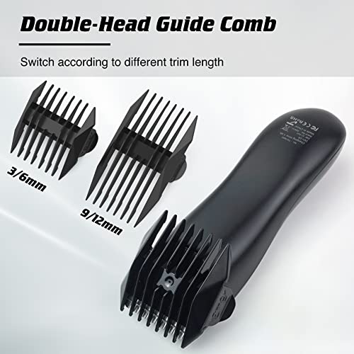 VIKICON Electric Groin Hair Trimmer for Men: Ball Shaver &a; Body Groomer for Men Waterproof Wet / Dry Male Hygiene Razor with Sta