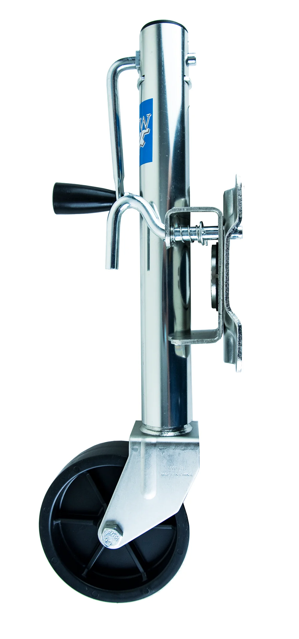 Jeremywell Trailer Jack Boat RV Swing Away Camper Wheel Bolt On 1000 lbs Side Swivel