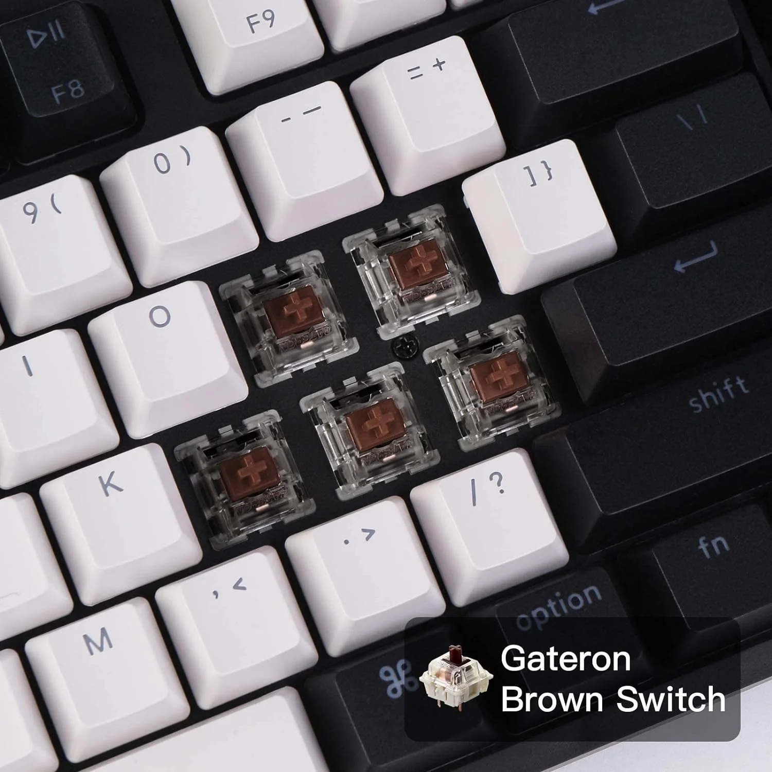 Zell Electronics Zell C1 Mac Layout Wired Mechanical Keyboard, Gateron G Pro Brown Switch, Tenkeyless 87 Keys Abs Keycaps Computer Keyboard Fo…