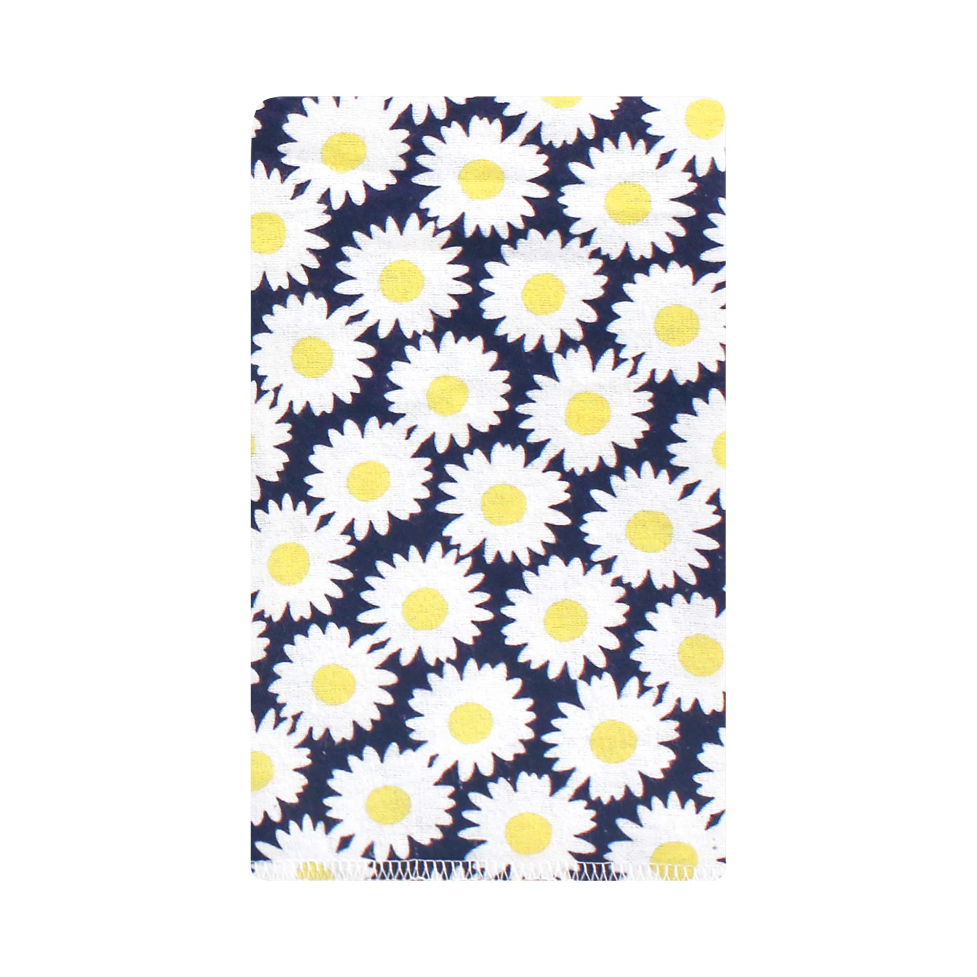 Hudson Baby Unisex Baby Cotton Flannel Burp Cloths, Daisy, One Size