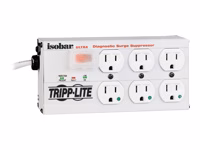 TRIPP LITE BY EATON MASTER-POWER ISOBAR6ULTRAHG 6 OUTLET HOSPITAL GRADE SURGE 3300 JOULE SURGE PROTECTOR UL 1363