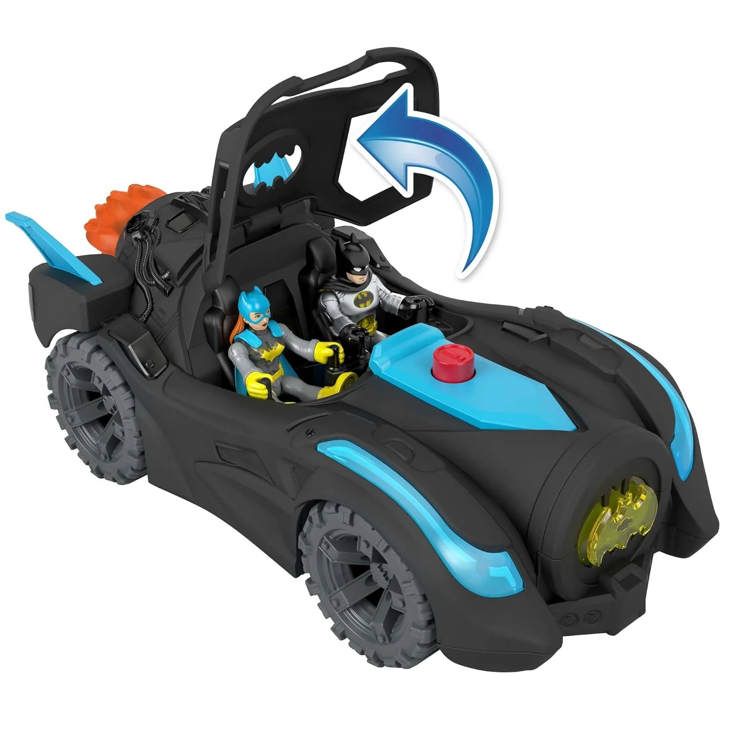 GCP Products Imaginext Dc Super Friends Batman Toys, Lights &a; Sounds Batmobile With Batman Figure For Preschool Pretend Play Ages 3-8 Year…