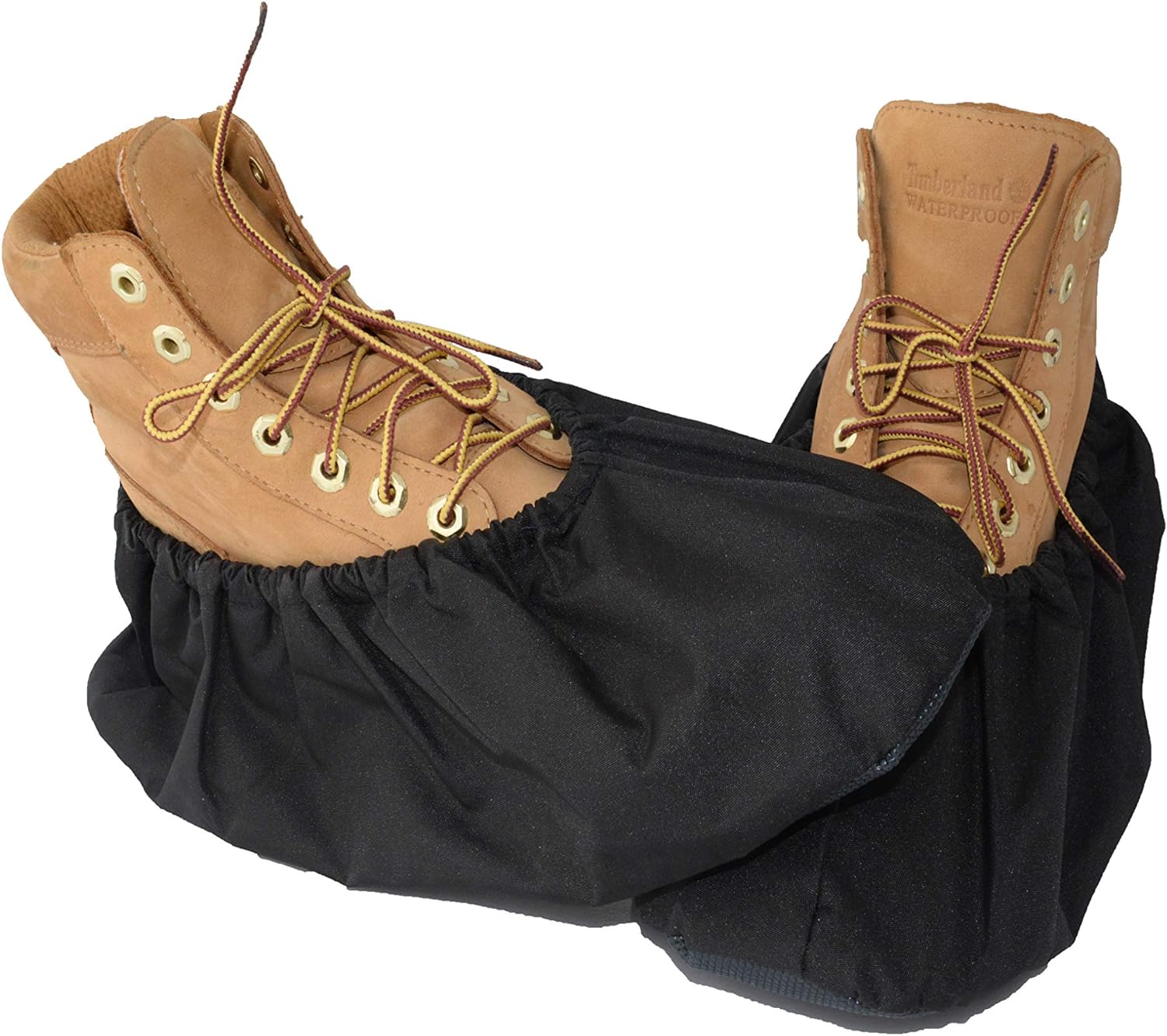 magicdesign 2 Pairs Non Slip waterproof Reusable shoe Covers for contrators and Carpet Floor Protection, Machine Washable. Large