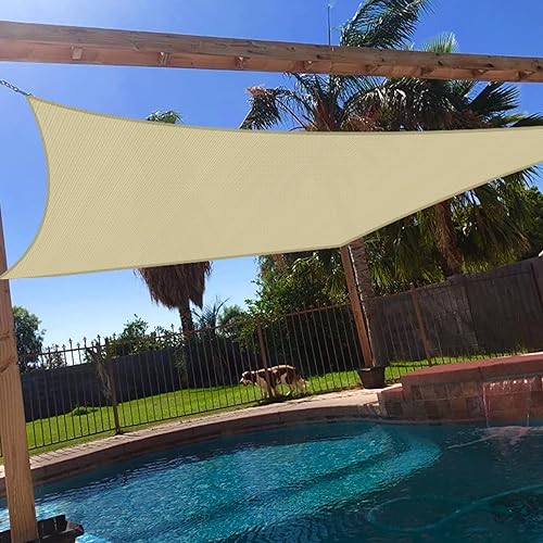 Windscreen4less 12&s; x 23&s; Sun Shade Sail Rectangle Outdoor Canopy Cover UV Block for Backyard Porch Pergola Deck Garden Patio (B