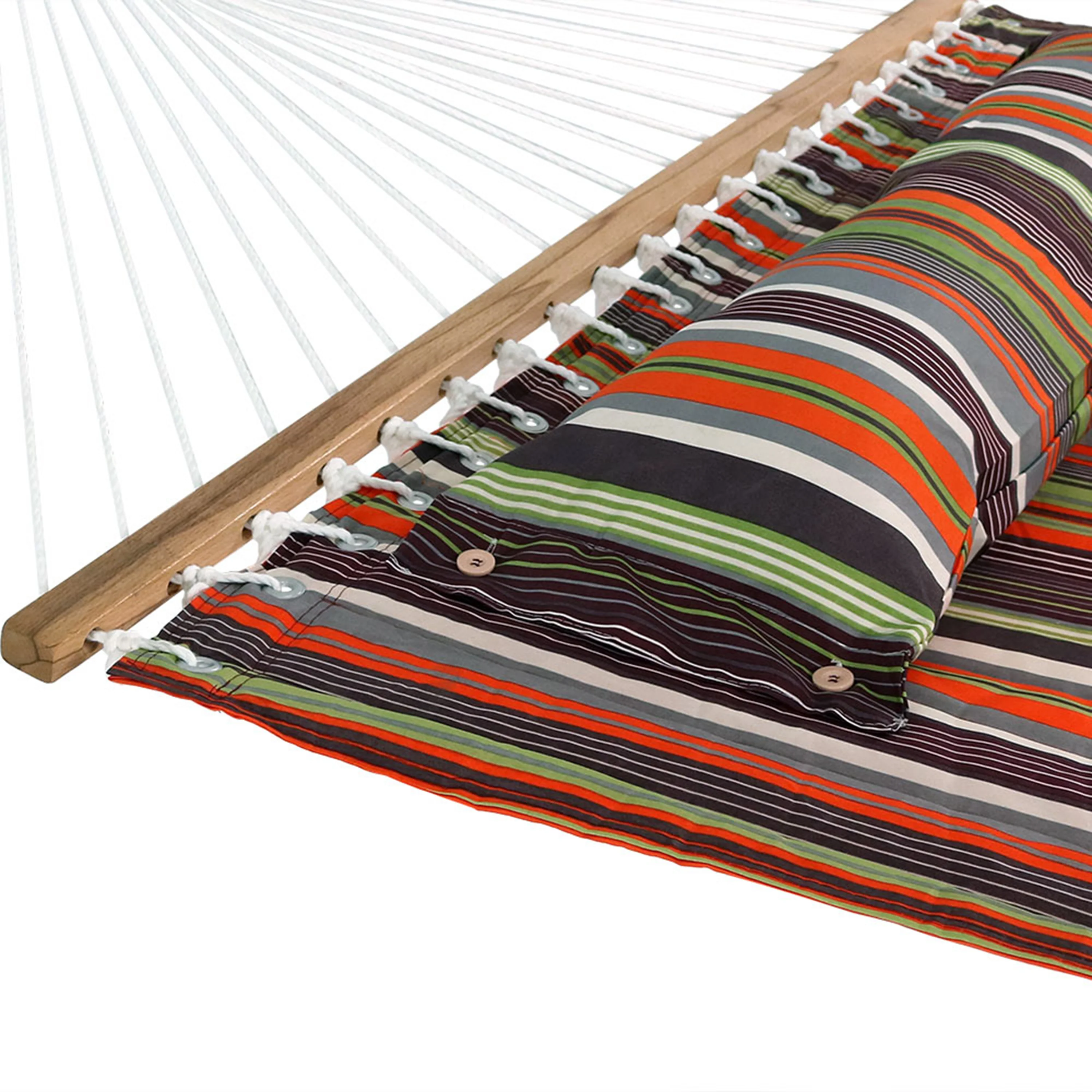 Sunnydaze Decor Quilted Fabric Hammock Bed with Stand - Canyon Sunset