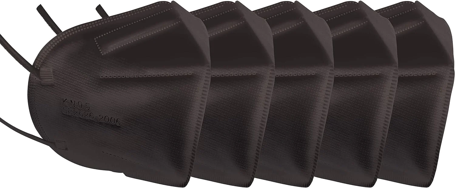 Sumec Hardware and Tools Co. L SupplyAID RRS-KN95-5PK KN95 Face Mask for Protection Against PM2.5 Dust, Pollen and Haze-Proof, 5 Pack, Black