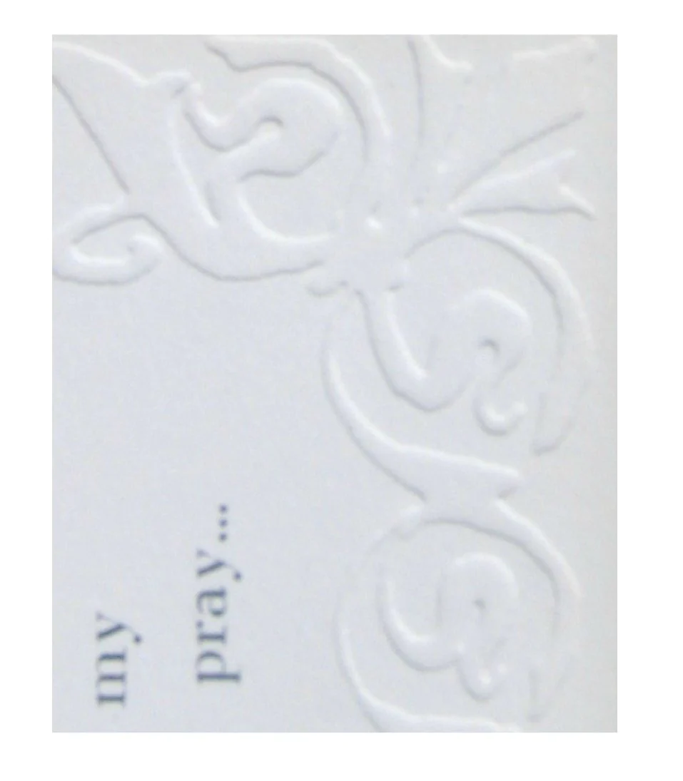 The Grandparent Gift Co. The grandparent gift company- Silver Embossed Wooden 5 x 7 Table or Shelf Frame with ADedicatedA Sentiment- Baby Handprint Dedic