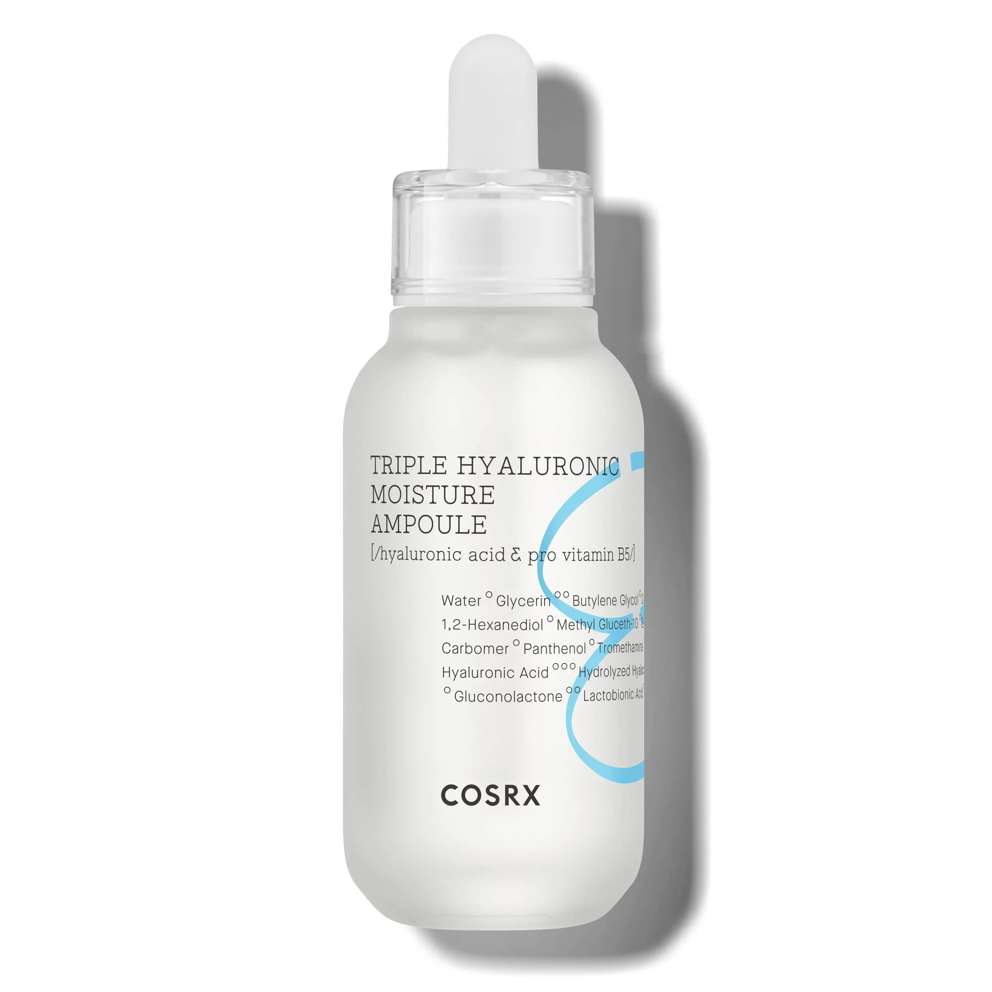 COSRX Hydrium Triple Hyaluronic Moisture Ampoule, 40ml / 1.35 fl.oz | Hyaluronic Acid Viscous Serum | Korean Skin Care, Animal T