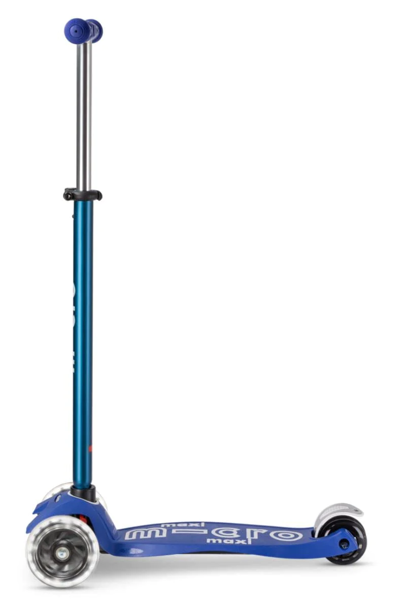 Micro Kickboard - Maxi Deluxe LED 3-Wheeled, Lean-to-Steer, Swiss-Designed Micro Scooter for Kids with LED Light-up Wheels, Ages