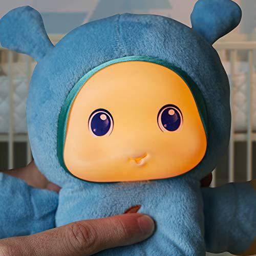 playskool lullaby gloworm toy with 6 lullaby tunes, blue ( exclusive)