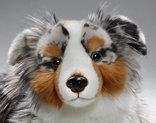 carl dick australian shepherd dog lying 17 inches, 43cm, plush toy, soft toy, stuffed animal 3434