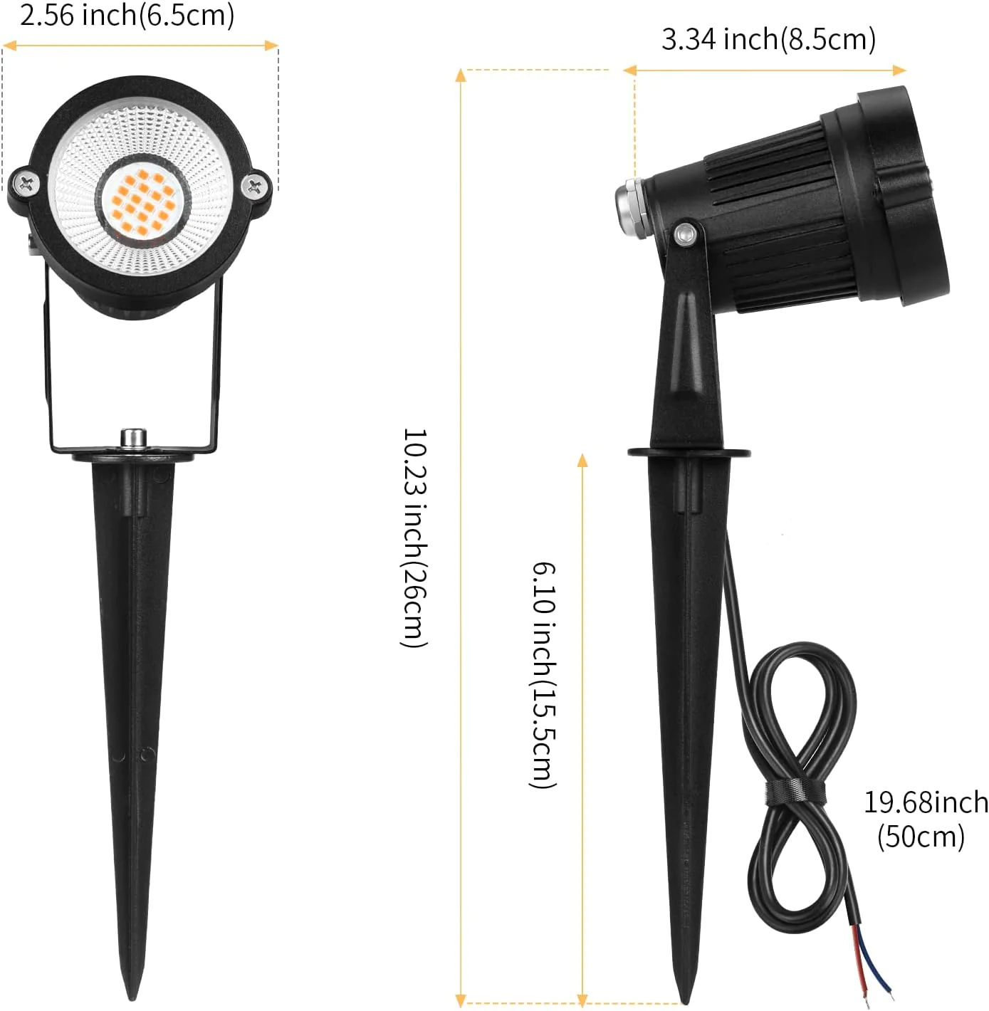 REEGOLD Low Voltage Landscape Lights Outdoor: 7W 700LM LED Landscape Lighting with Connectors for Tree Garden Yard Pathway | 12V 24V Wa