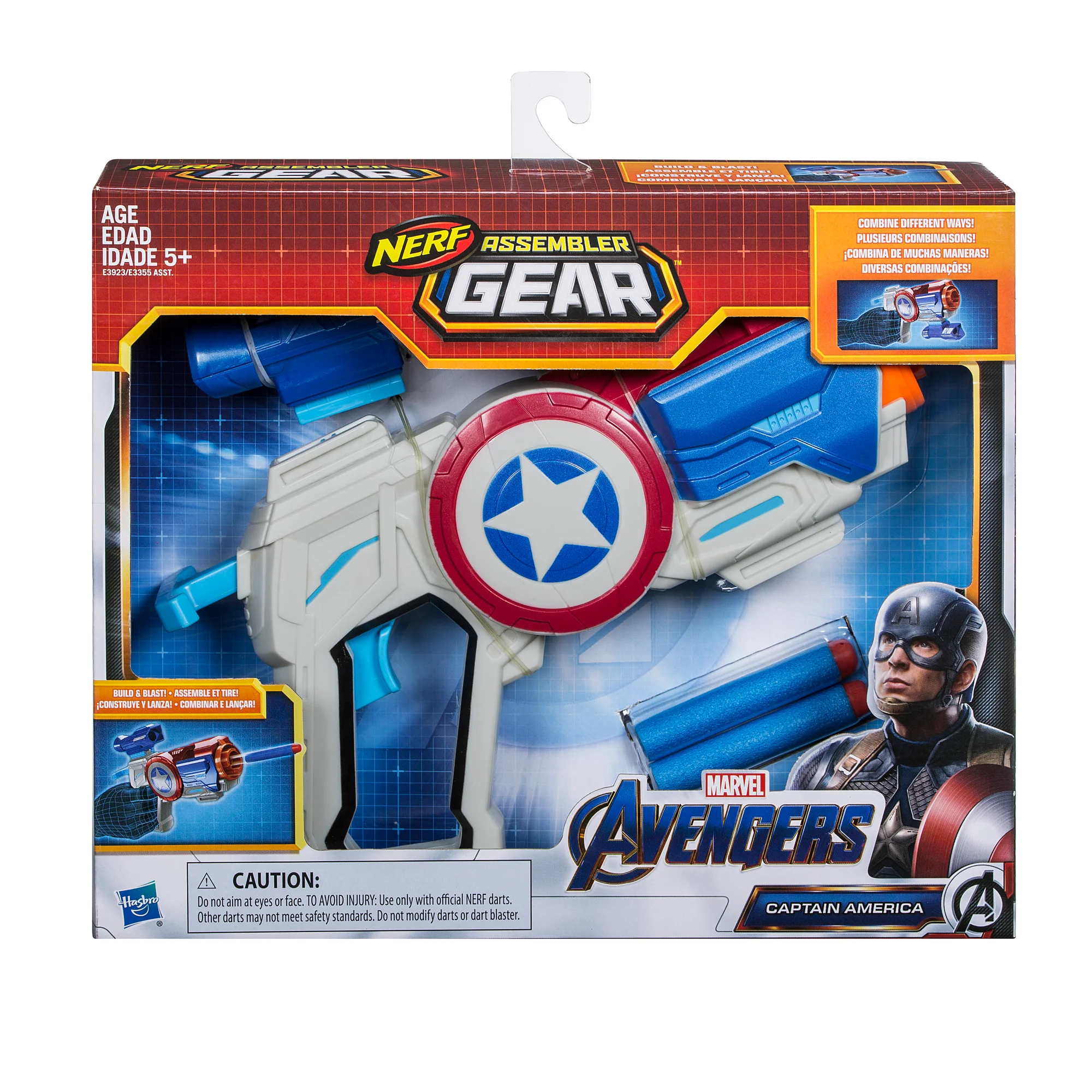 Marvel Avengers: Endgame Nerf Assembler Gear Captain America Blaster