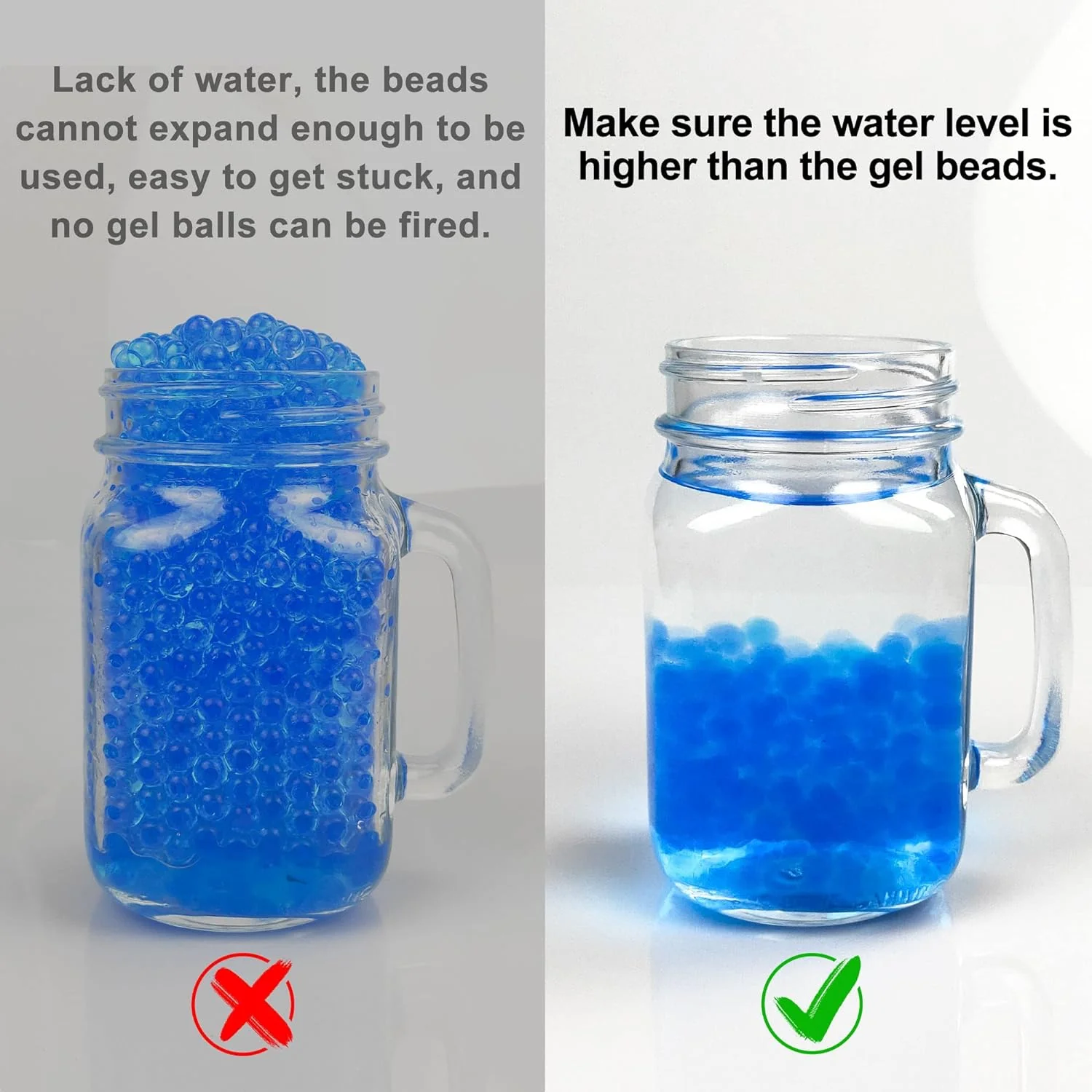 Great Choice Products Gel Ball Splatter Blaster,Auto Splat Orbies Blaster Outdoor Toy With 50000 Beads-Medium-Blue-14Yrs+