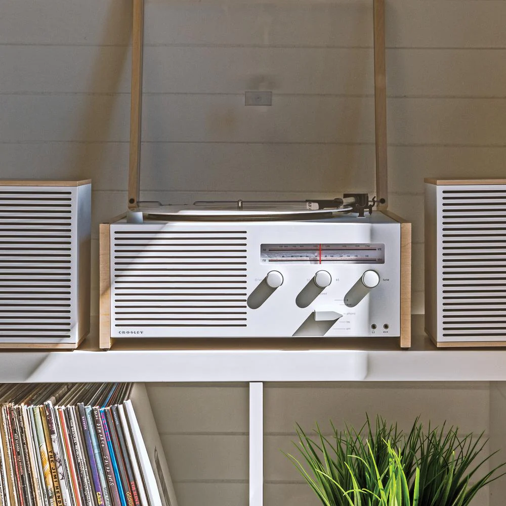 Crosley Furniture Switch Ii Record Player With Speakers In Natural