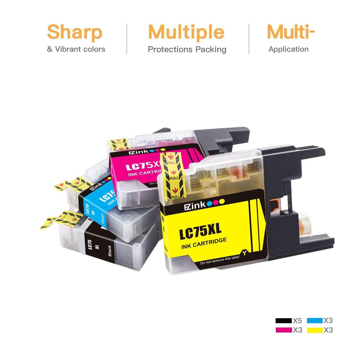 GCP Products Compatible Ink Cartridge Replacement For Brother Lc75 Lc71 Lc79 Xl To Use With Mfc-J6510Dw Mfc-J6710Dw Mfc-J6910Dw Mfc-J280W …