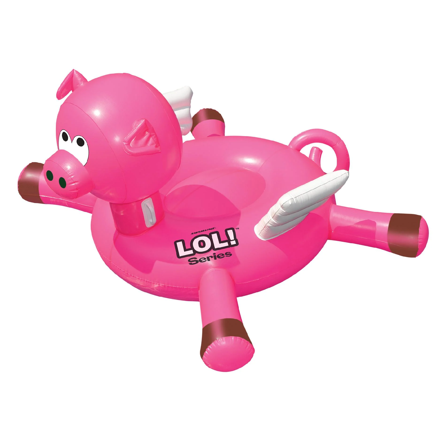Swimline LOL&a;#8482; 54-in Pig inflatable Ride-On Pool Toy