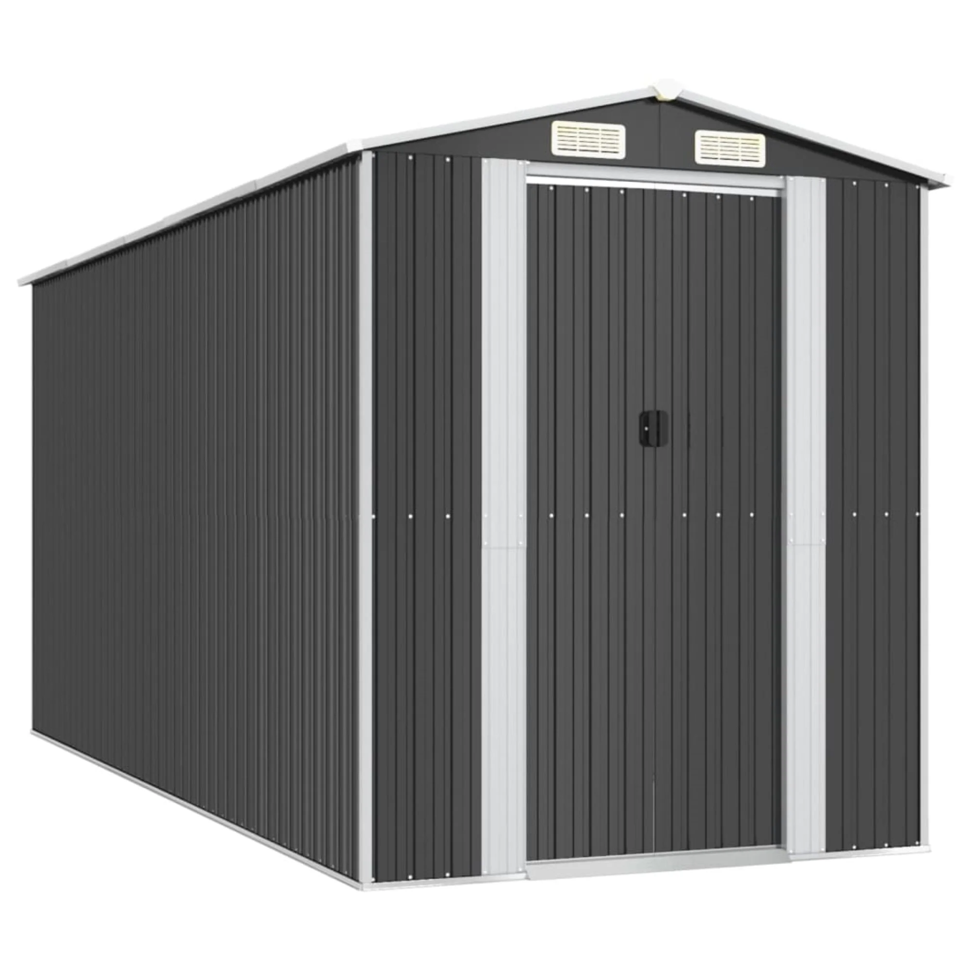 vidaXL Garden Shed Anthracite 75.6