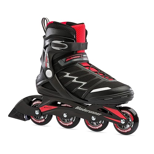 Rollerblade Bladerunner by Rollerblade Advantage Pro XT Men&s;s Adult Fitness Inline Skate, Black and Red, Inline Skates , 9