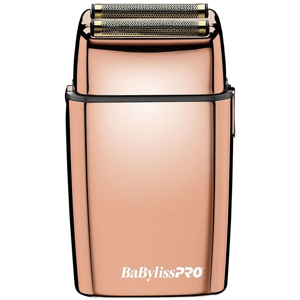 BaBylissPRO BaByliss PRO  FOILFX02  Cordless Metal ROSE GOLD Double Foil Shaver FXFS2RG-ROSE GOLD