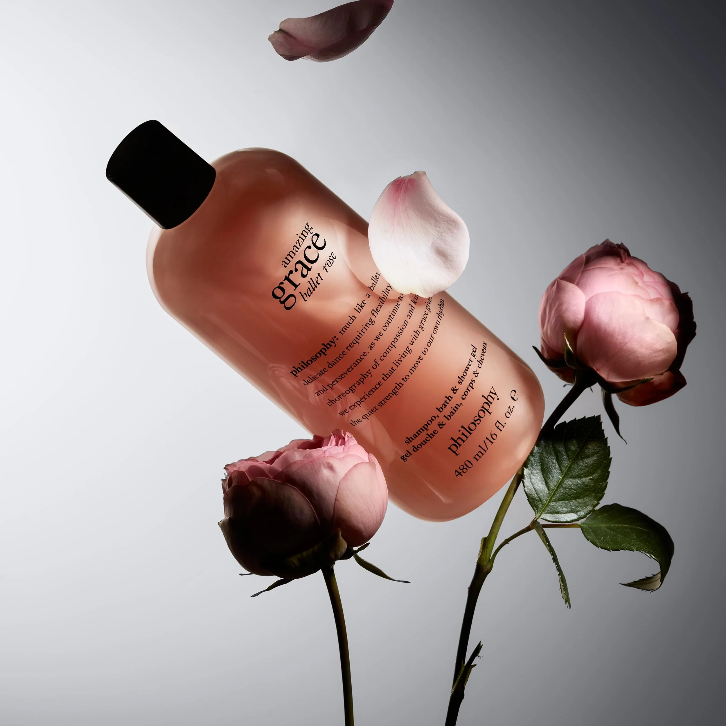 philosophy amazing grace ballet rose shampoo, shower gel &a; bubble bath, 8 oz