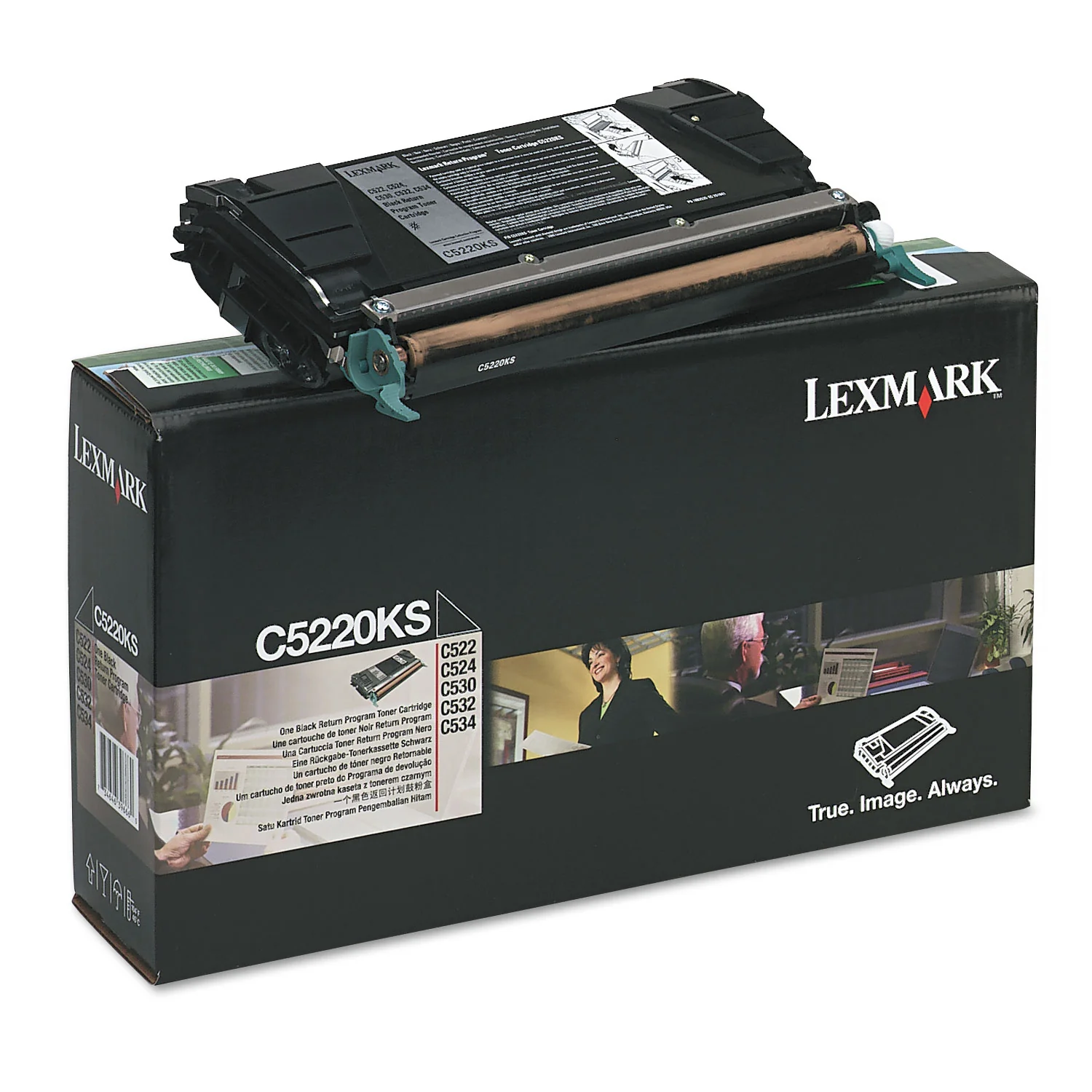 Lexmark LEXC5220KS C5220KS Toner, 4000 Page-Yield, Black