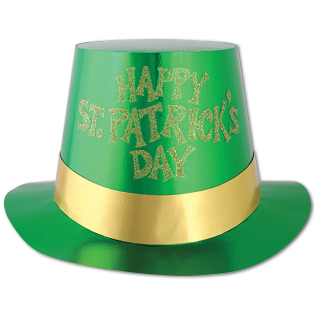 Party Central Club Pack of 25 Green and White &s;Happy St. Patrick&s;s Day&s; Trumpet Horns 25