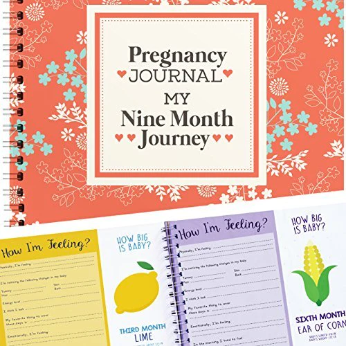 Unconditional Rosie My 9 Month Journey Pregnancy Journal and Baby Memory Book with Stickers - Baby Scrapbook and Photo Album - Perfect Pregnancy