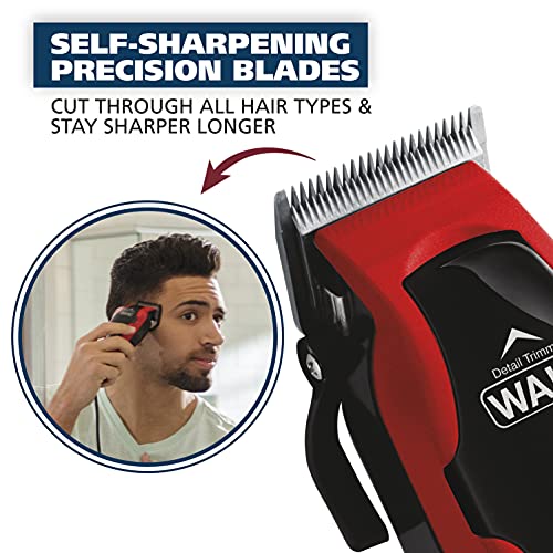 Wahl Clipper Clip n Trim 2 In 1 Hair Cutting Clipper/Trimmer Kit with Self Sharpening Blades - Model 79900-1501