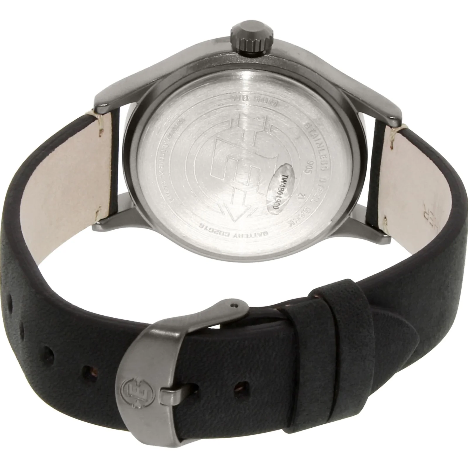 Timex Men&s;s Expedition Leather Japanese Quartz Sport Watch - Black