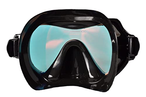 SeaDive Oceanways Superview-HD w/Anti-UV/Glare Optical Multicoating w/Anti-Fog Scuba/Spearfishing Dive Mask (OM940BKSFF)
