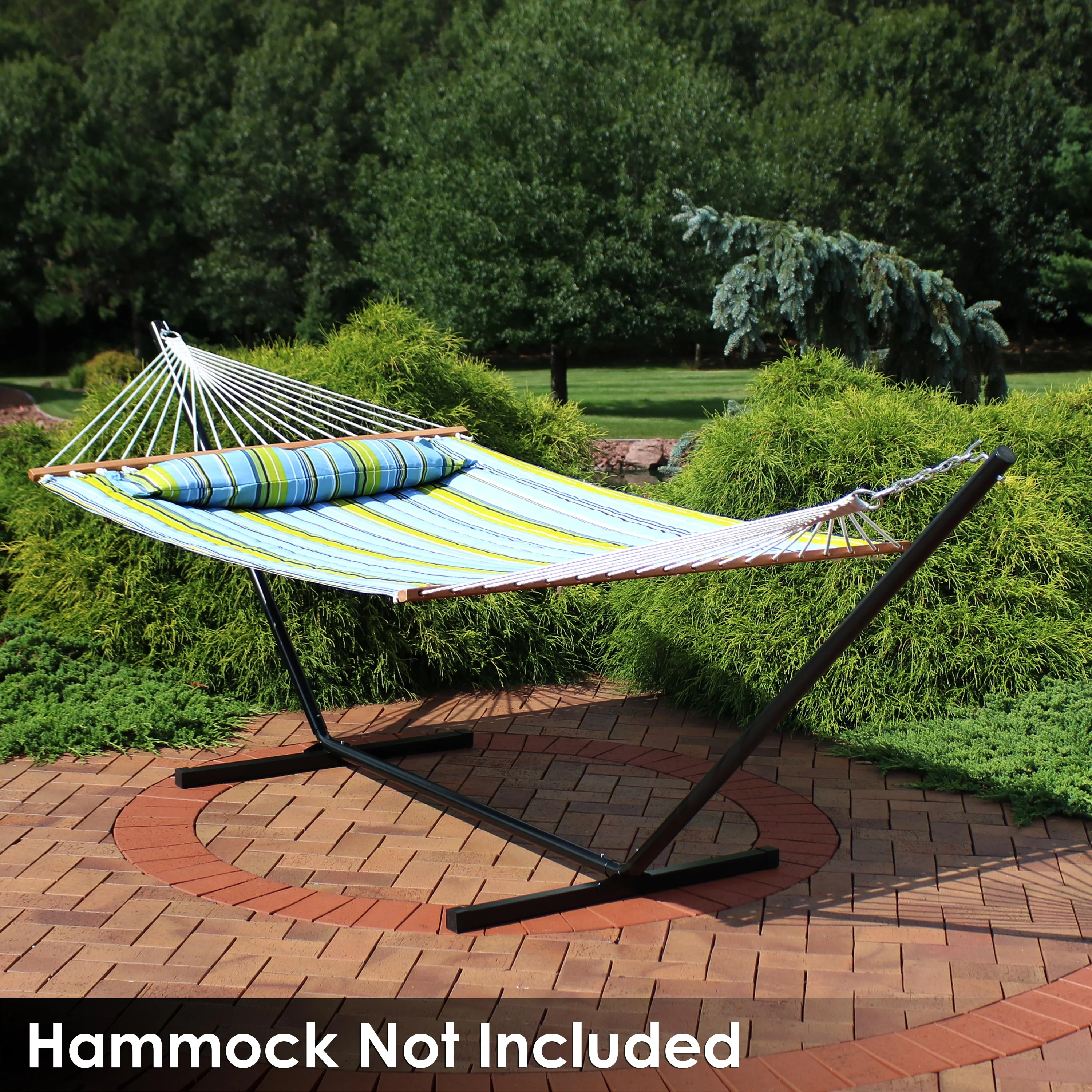 Sunnydaze Decor 12&s; Heavy-Duty Steel Hammock Stand - Black
