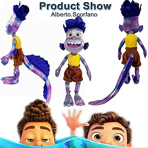 M&a;X Luca Plush Luca Alberto Seamonster Plush Toy Doll Cartoon Lu-ca Stuffed Animals Plush Toys Gifts for Kids Valentines Day Chr