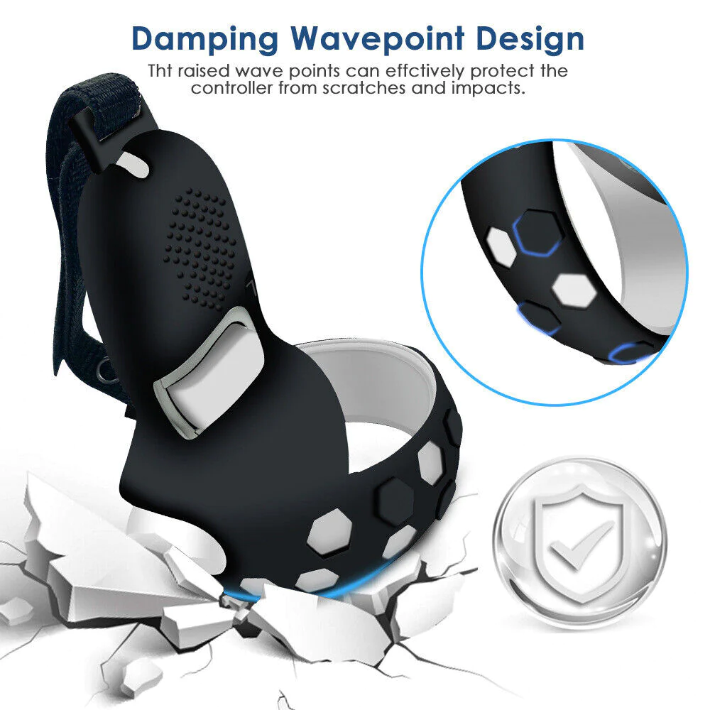 Great Choice Products 10 Vr Silicone Face Kit+Controller Grip Cover Accessories Set For Oculus Quest 2