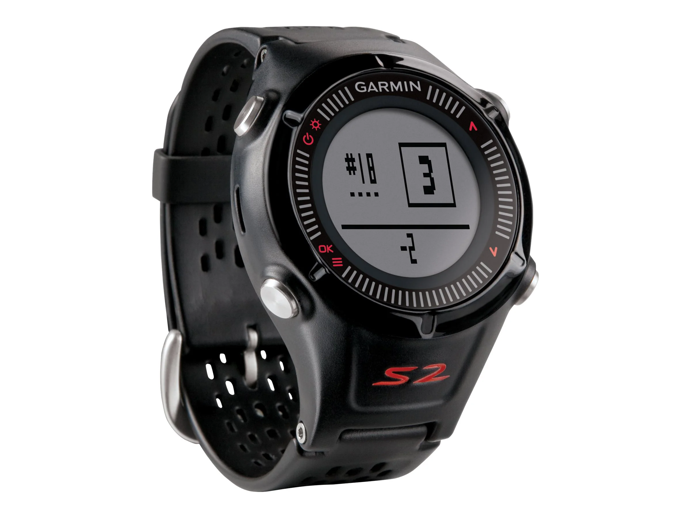 Garmin Approach S2 Golf GPS Watch Black/Red (Worldwide Edition)