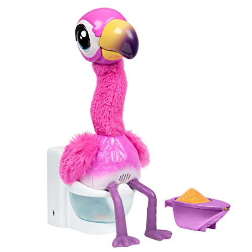 Little Live Pets Gotta Go Flamingo | Interactive Plush Toy That Eats, Sings, Wiggles, Poops and Talks (Batteries Included) | Reu