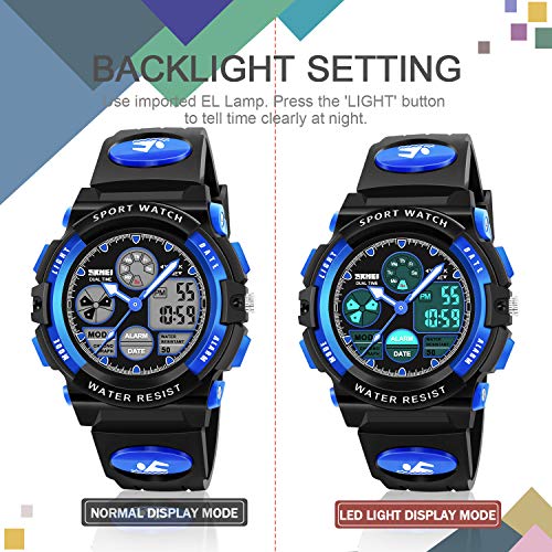 ATIMO Boy Digital Watch Gifts for 5-15 Year Old Boys Girl Teen, Sports Watch Toys for 6-16 Year Old Boy Girl Present for Kids Age 6-16