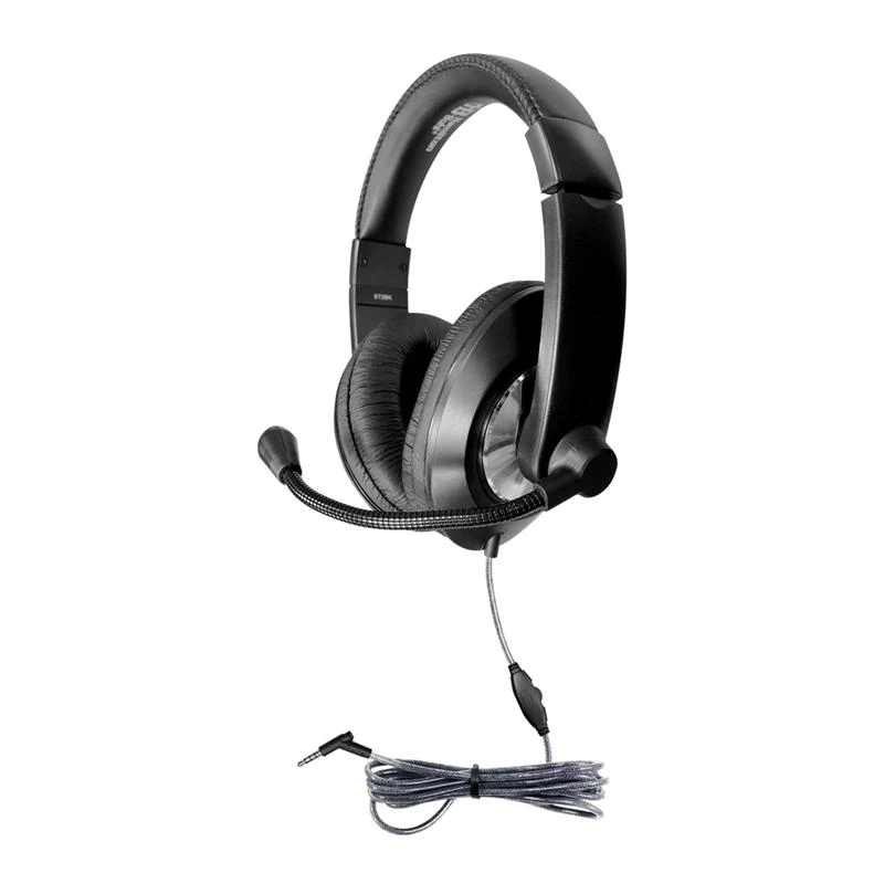 HamiltonBuhl Smart-Trek Deluxe Stereo Headset with In-Line Volume Control and USB Plug