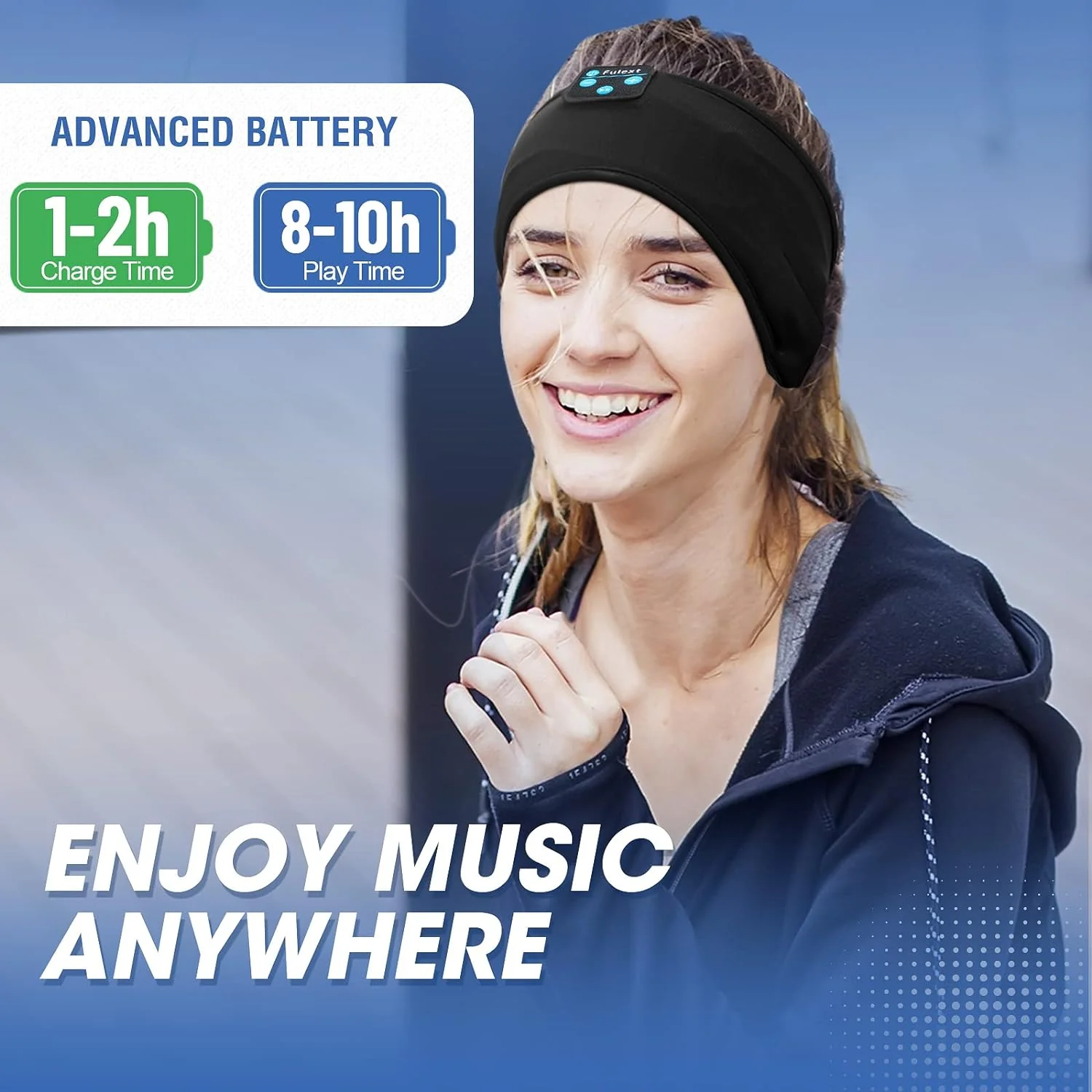 Zell Electronics Zell Wireless Headphones Headband For Sleeping, Bluetooth Sleep Headphones For Side Sleepers, Soft And Lightweight Eye Mask F…